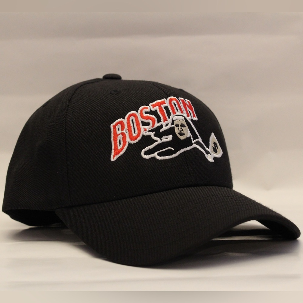 Boston - Curved Bill Snapback Hat View 2